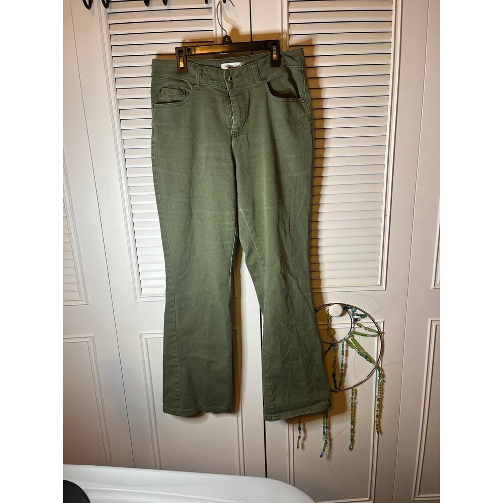 Knit Denim High Rise Straight-Leg Jeans Women's Casual Pants size 10
